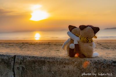 夕陽がキレイです。