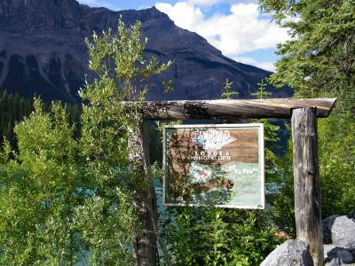 ロッジの案内標識