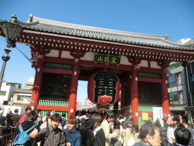 日本一周の時に昼食で浅草へ行った。