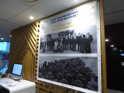 ロビー内にあった英国の退役軍人団体の写真