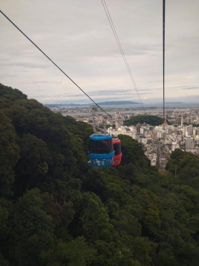 山頂まであっという間のロープウェイ