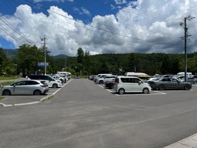 蓼科湖畔にある道の駅