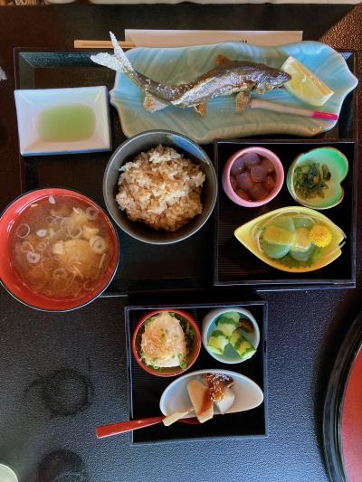 磯部温泉近くで鮎を食べる