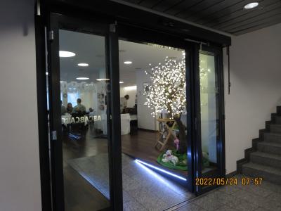 朝食会場入り口