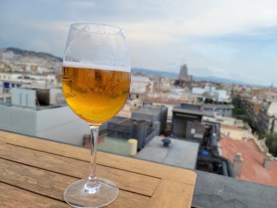 屋上のコーヒーショップは良い雰囲気