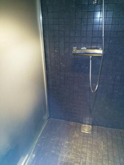 シャワー。お湯がでるのに時間がかかりました。