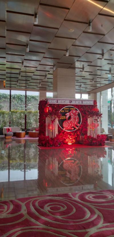 ロビーの新年のデコレーション