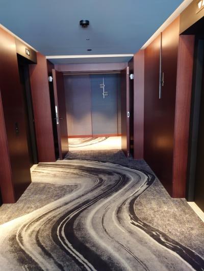 エレベーターホールの絨毯も素敵でした