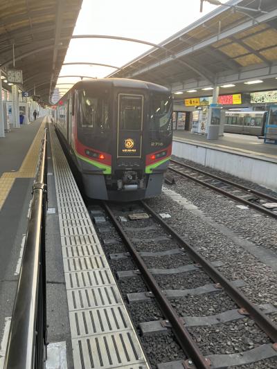 宇田津駅で特急「南風」と連結します。