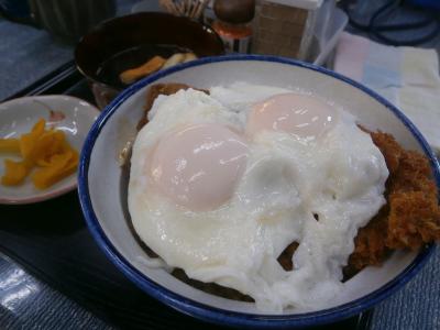 名物の岡田カツ丼がいただけます