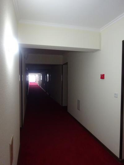ちょっと不気味な廊下。