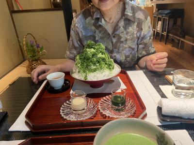 抹茶のかき氷絶品です