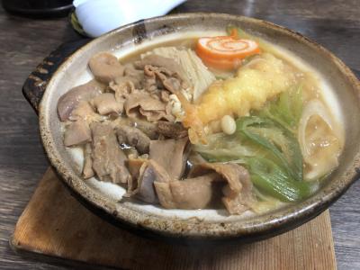 富山名物、もつ煮込みうどん！