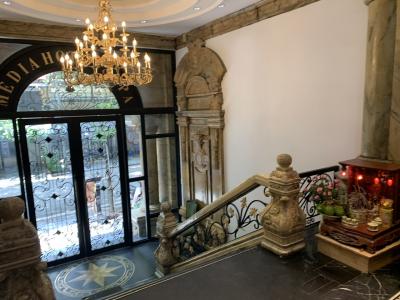 屋上バーからの眺めがよい