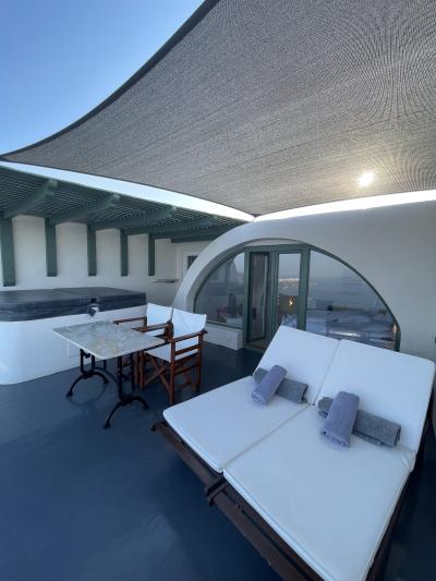 ジャグジー付の部屋のテラス　景色が最高です