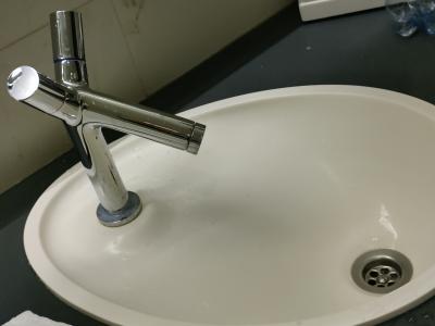 この洗面台が使いにくかった。