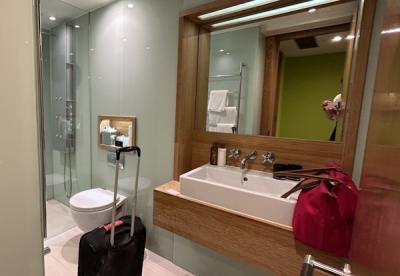 バスルームも広くて清潔感があります。バスタブは無し。