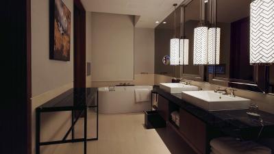 洗面スペースにはボールが２つ