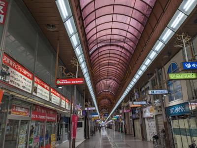 松山市駅と大街道を繋ぐアーケード