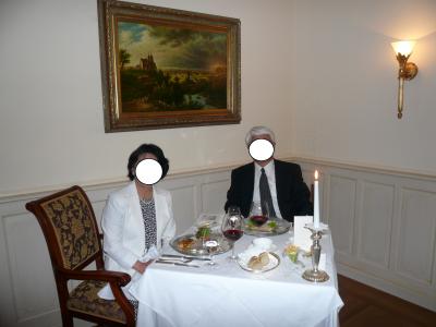 レストラン フュルステンツィマー（領主の間）の夕食