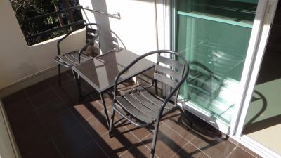 バルコニーからの眺めは期待できない