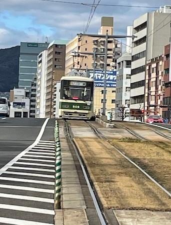 広島での移動は路面電車が一番