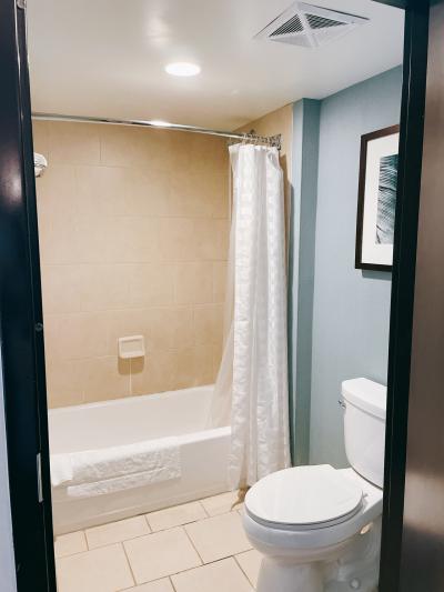 部屋の奥にシャワールームがある。