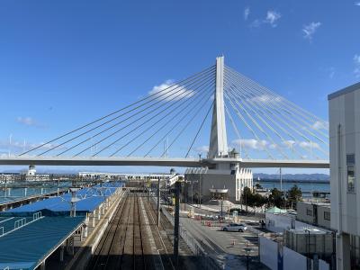 駅から素敵な景色が。