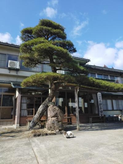 鳴子温泉駅の隣駅　混浴の温泉があいます。