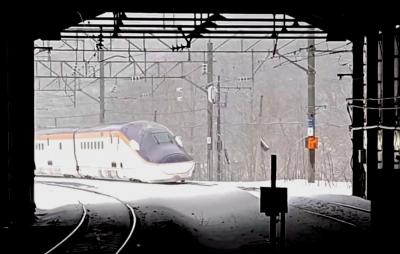 公開期間終了　★　奥羽本線・峠駅の新幹線通過予定時刻表(撮影用)　内容は古いです