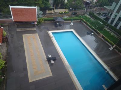 滞在中天気が悪く利用出来なかった屋外プール