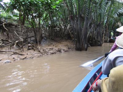 川はあまりきれいではない