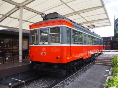 鈴廣かまぼこの里にある引退した箱根登山電車を利用したカフェ
