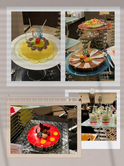 夕食のデザートも充実