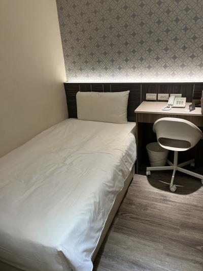 床の空きスペースはスーツケースを広げるとなくなります。