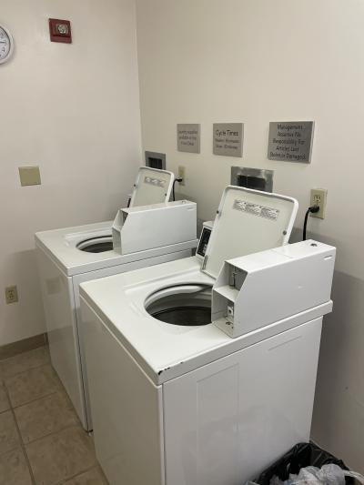 洗濯機も乾燥機も二台ずつあります！便利！