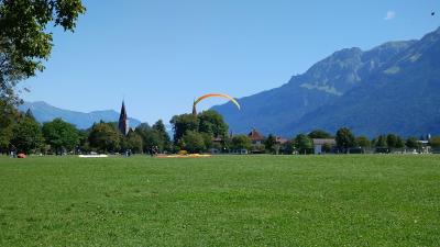 ホテル前の広場