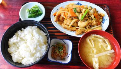 もつ炒め定食
