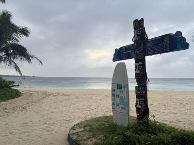 ホテル隣接の人工ビーチ