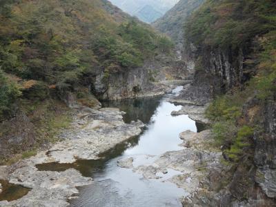 鬼怒川温泉近くの駅すぐから真下に歩いてわずかな所にこんな絶景が