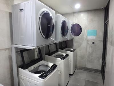 無料のランドリー。洗剤類も無料だった