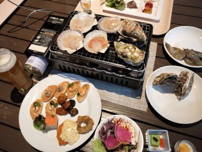 シーサイドのオーシャンビューの立地　海鮮浜焼きが売りのホテルです