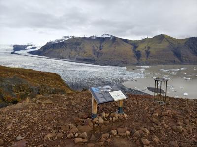 Sjónarnípa（氷河view point）