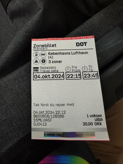 【鉄道移動】コペンハーゲン行きの鉄道の乗り方について（DSBの利用方法）