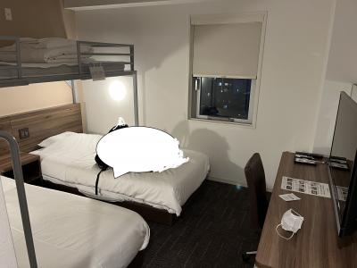 最大3人泊まれて便利