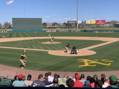 パドレスの応援で