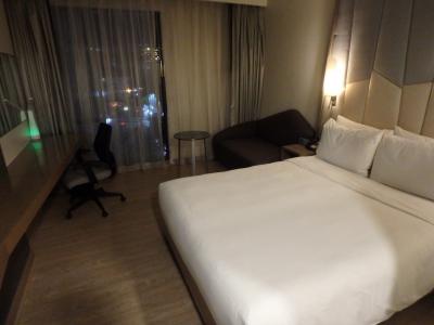 スタンダードダブルの部屋。広さもあって窮屈さは無い