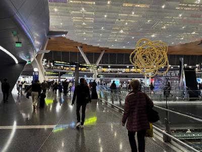 トランジットにて