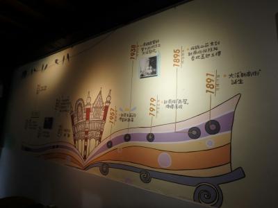 店内に描かれた建物の歴史。泊まらなくとも是非立ち寄って欲しい