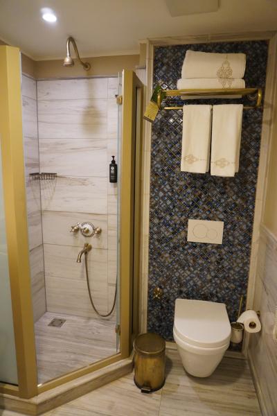 オーバーヘッドシャワー付き